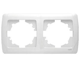 Viko Carmen рамка подвійна горизонтальна біла