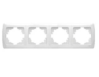 Viko Carmen рамка четверна горизонтальна біла