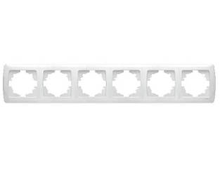 Viko Carmen рамка шестерна горизонтальна біла
