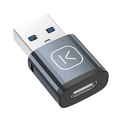 Адаптер для заряджання та передавання даних KUULAA USB 3.0 to Type-C Space Gray (KL-HUB02)