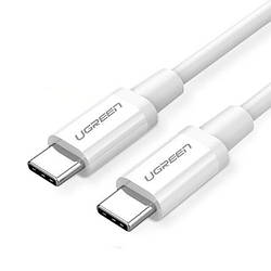 Кабель зарядный Ugreen USB 2.0 Type-C to Type-C PD QC 4.0 1.5М White (US264)