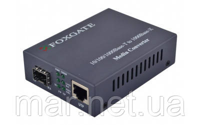 Медиаконвертор 1000Base-TX SFP с федеральной БП, фото 1