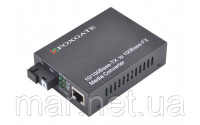 Медиаконвертер FoxGate EC-B-0,1-1SM-1310nm-20-LFP, фото 1