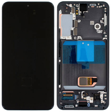 Дисплей Samsung Galaxy S22 5G S901 с тачскрином и рамкой, оригинал 100% Service Pack, Black, фото 2