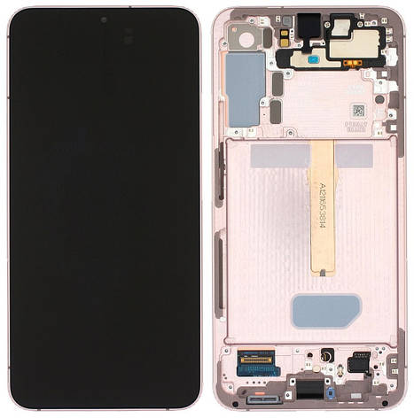Дисплей Samsung Galaxy S22 Plus 5G S906 с тачскрином и рамкой, оригинал 100% Service Pack, Gold, фото 2