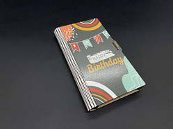 Скринька-конверт для грошей. "Happy Birthday". 17х10х2см / Скринька-конверт для грошей. "Happy Birthday". 17х10х2см