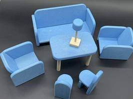 Меблі для лялькового будиночка