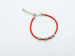 Браслет Червоний із застібкою 23 см. Заготовки під браслети з карабіном Фурнітура для рукоділля / Браслет Червоний із застібкою 23