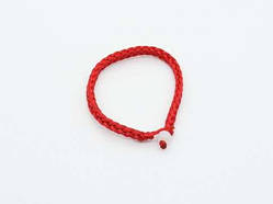 Браслет на затягуванні Плетений Червоний Заготовки під браслети без карабіна Фурнітура для творчості / Браслет на затягуванні