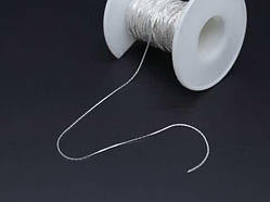 Ланцюжок декоративний тоненький для прикраси виробів. Колір "Срібло". 1мм / Ланцюжок декоративний тоненький для прикраси виробів.