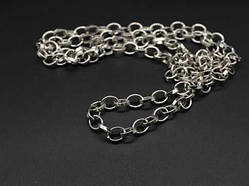 Ланцюжок для сумок декоративний з роз'ємними ланками. Колір "Срібло". 8мм / Ланцюжок для сумок декоративний з роз'ємними ланками.