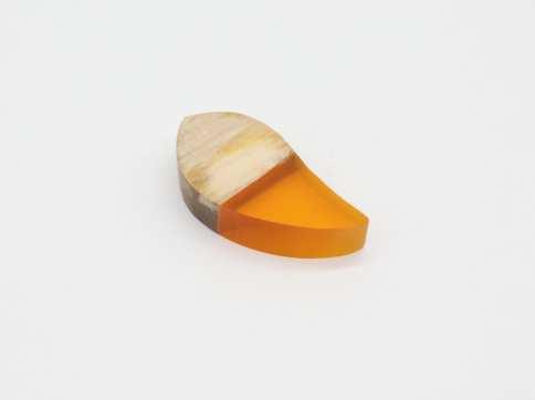 Помаранчевий епоксидний кулон підвіска для дівчаток з деревом 47х24мм Матеріали та фурнітура для рукоділля / Помаранчевий, фото 1