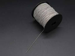 Кульковий ланцюжок на метраж Декоративний 1.5 мм Біжутерія ланцюг з роз'ємними ланками для декупажу Фурнітура / Кульковий ланцюжок