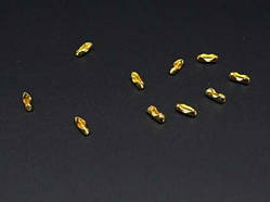 Замок-з'єднувач для кулькового ланцюга Замок для з'єднання ланок ланцюжка Колір "Золото". 3,2 мм. / Замок-з'єднувач для кулькового