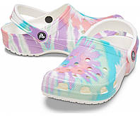 Сабо Crocs Classic Tie-Dye Graphic, W8