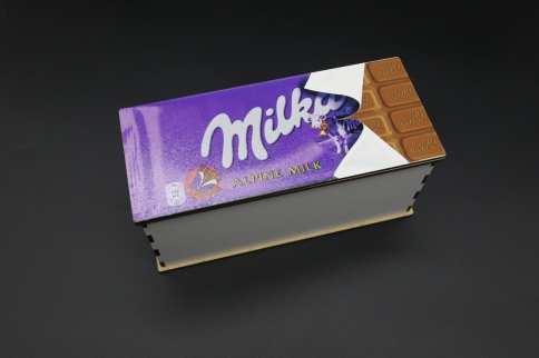 Подарункова скринька. MILKA. 20х9х9см / Подарункова скринька. MILKA. 20х9х9см, фото 1