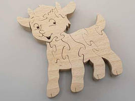 Дерев'яні пазли ручної роботи.