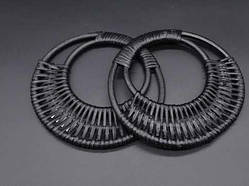 Фермуар дерев'яний. Колір чорний. 16см / Фермуар дерев'яний. Колір чорний. 16см