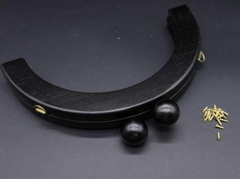 Фермуар дерев'яний. Колір чорний. 21см / Фермуар дерев'яний. Колір чорний. 21см, фото 1