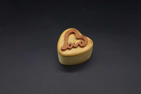 Скринька-заготовка з дерева. Серце. 7см / Скринька-заготовка з дерева. Серце. 7см, фото 1