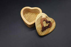 Скринька-заготовка з дерева. Серце. 9см / Скринька-заготовка з дерева. Серце. 9см