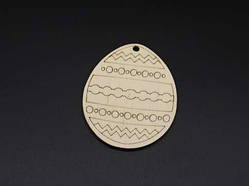 Дерев'яні заготовки з фанери. Підвіска "Великоднє яйце". 6,5х9см / Дерев'яні заготовки з фанери. Підвіска "Великоднє яйце".