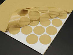 Двостороння липка кріпильна стрічка 77 шт кругла товщина 2 мм ширина 30 мм білий / Двостороння липка кріпильна стрічка 77 шт