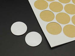 Двостороння липка кріпильна стрічка 42 шт кругла товщина 2 мм ширина 40 мм білий / Двостороння липка кріпильна стрічка 42 шт