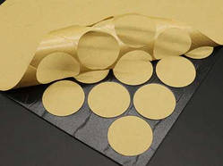 Двостороння липка кріпильна стрічка 42 шт кругла товщина 2 мм ширина 40 мм чорний / Двостороння липка кріпильна стрічка 42 шт