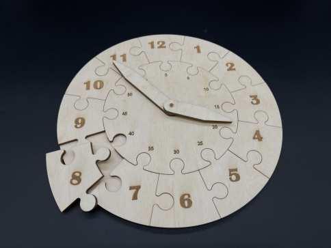Годинник-пазли. 25см / Годинник-пазли. 25см