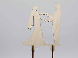 Топер. Молодята тримаються за руки. 24,5 х 13,5 см. 5шт/уп. / Топер. Молодята тримаються за руки. 24,5 х 13,5 см. 5шт/уп.