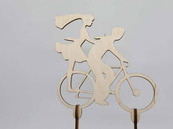 Топер. Хлопець і дівчина на велосипеді. 20 х 15,5 см. 5шт/уп. / Топер. Хлопець і дівчина на велосипеді. 20 х 15,5 см. 5шт/уп.