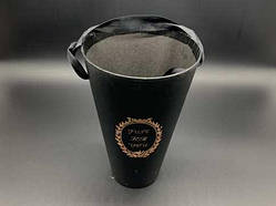 Коробки для квітів з ручкою. Колір чорний. 20х13см / Коробки для квітів з ручкою. Колір чорний. 20х13см