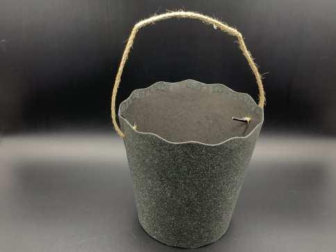 Коробки для квітів з ручкою. Колір чорний. 17х18см / Коробки для квітів з ручкою. Колір чорний. 17х18см, фото 1