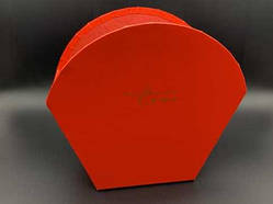 Капелюшкові коробки для квітів подарункові флористичні Колір червоний. 21х22см / Капелюшкові коробки для квітів подарункові