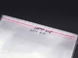 Пакет ПП з євроклапаном і клейким краєм 30х20см 25мкм 100шт/уп в закритому вигляді - 25х20см прозорий / Пакет ПП з євроклапаном і