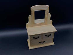 Комод-органайзер для розпису. Дзеркало. 22,5х15,5х7,5см / Комод-органайзер для розпису. Дзеркало. 22,5х15,5х7,5см