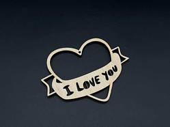 Дерев'яні заготовки з фанери. Серце. 10см / Дерев'яні заготовки з фанери. Серце. 10см