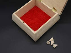 Скринька під різьбу. Бук. 15х15х7см. / Скринька під різьбу. Бук. 15х15х7см.