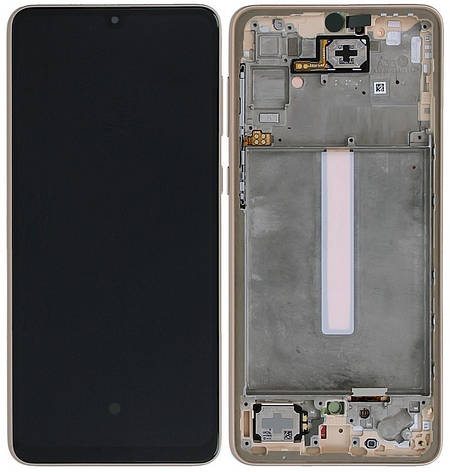 Дисплей Samsung Galaxy A33 5G, A336 с тачскрином и рамкой, оригинал 100% Service Pack, Gold, фото 2