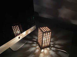 Декоративний нічник із дерева "Зоряне небо" / Декоративний нічник із дерева "Зоряне небо"