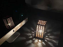 Декоративний нічник з дерева "Зоряне небо". Колір "горіх". / Декоративний нічник з дерева "Зоряне небо". Колір "горіх".