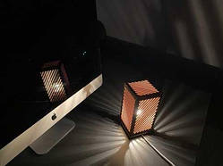 Декоративний нічник з дерева "Лінія". Колір "горіх". / Декоративний нічник з дерева "Лінія". Колір "горіх".