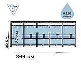 Каркасний басейн 56418 Steel Pro Max Frame Pool розмір 366 x 100 см, фото 6