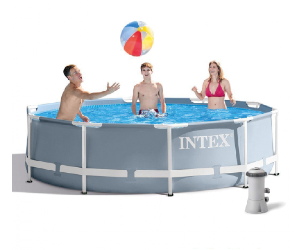 Каркасний басейн Intex 26702 з фільтр-насосом розмір 305 х 76 см, фото 1