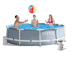 Каркасний басейн Intex 26702 з фільтр-насосом розмір 305 х 76 см