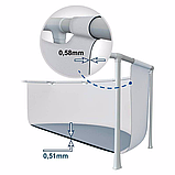 Каркасний басейн Intex 26726 з фільтр-насосом драбиною чохлом і підстилкою розмір 457 х 122 см, фото 10