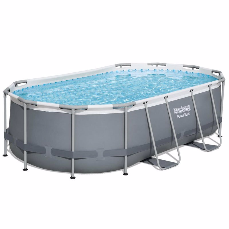 Каркасний басейн Bestway 56620 Power Steel Frame Pool 424 x 250 x 100 см, фото 1