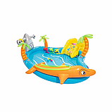 Дитячий ігровий центр — басейн із гіркою Bestway 53067 Морські мешканці 280 х 257 х 87 см, фото 2