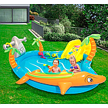 Дитячий ігровий центр — басейн із гіркою Bestway 53067 Морські мешканці 280 х 257 х 87 см, фото 3